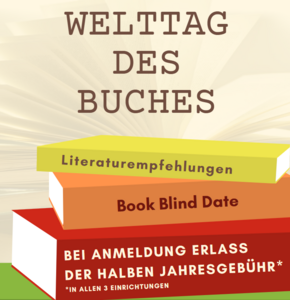 Plakat mit den Angeboten