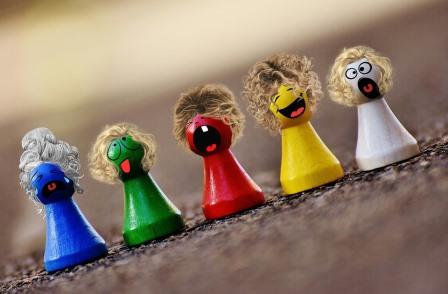 Farbige Spielsteine